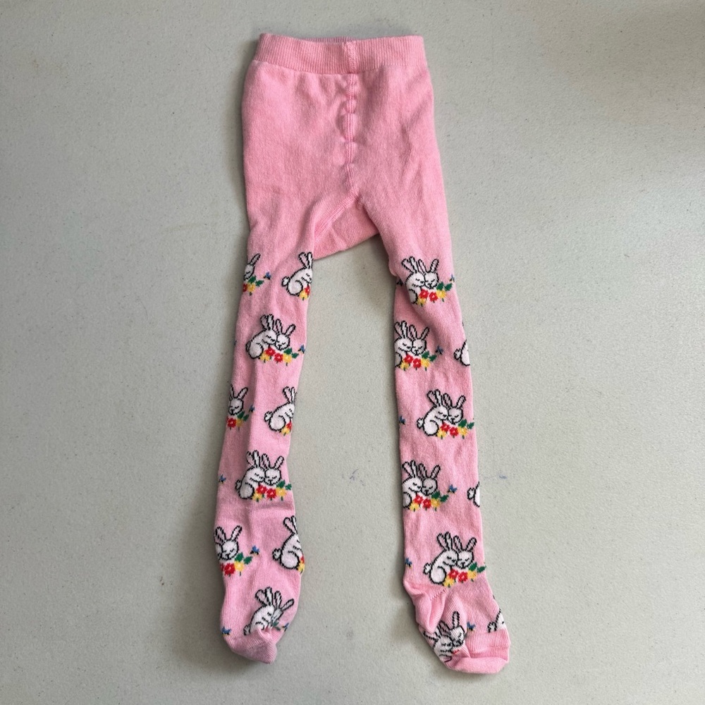 Hanna Andersson Easter bunny tights leggings 18-24 months